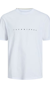 JACK & JONES JJESTAR tee in white - Image 3