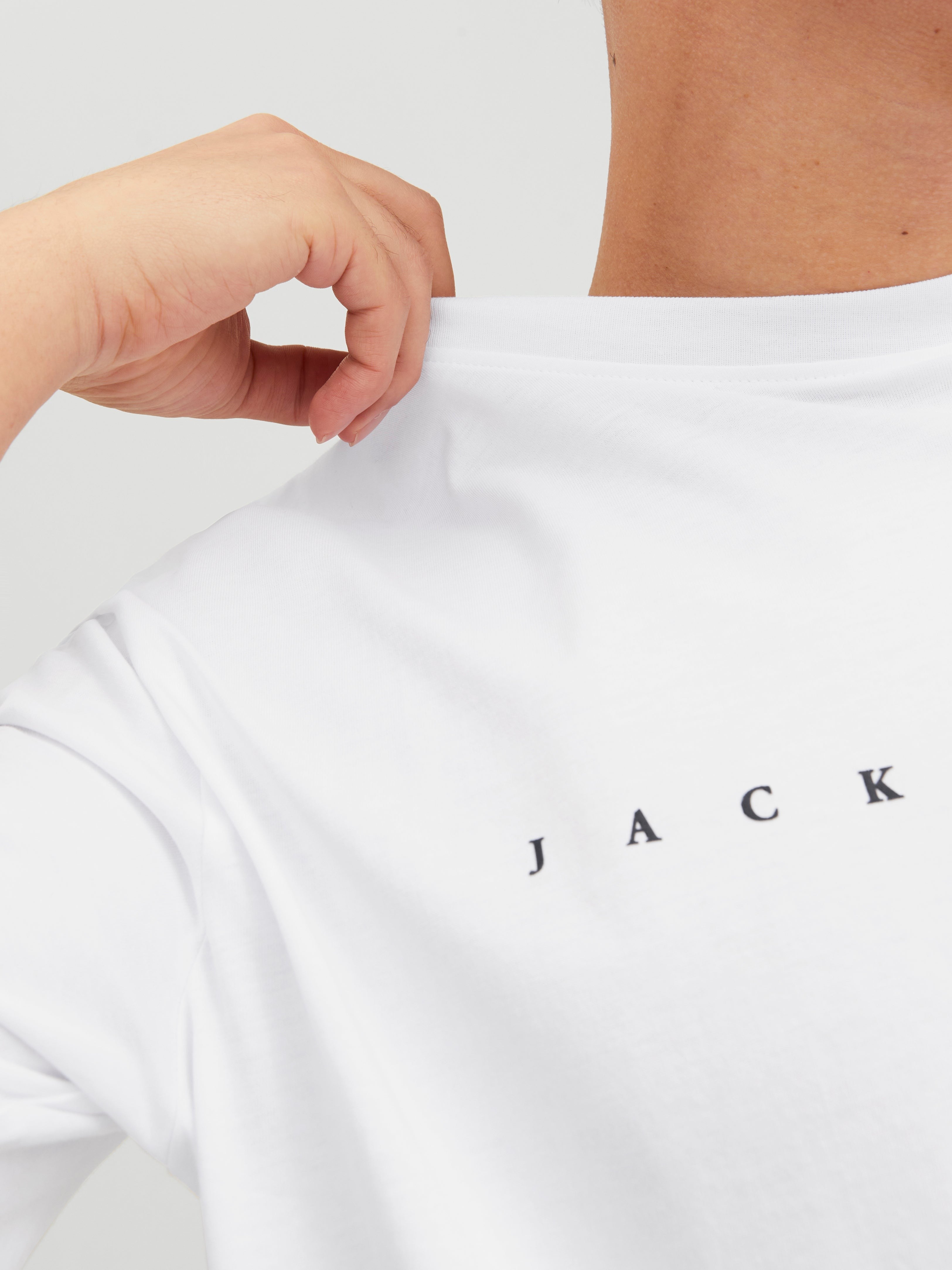JACK & JONES JJESTAR tee in white - Image 6