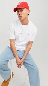 JACK & JONES JJESTAR tee in white - Image 7