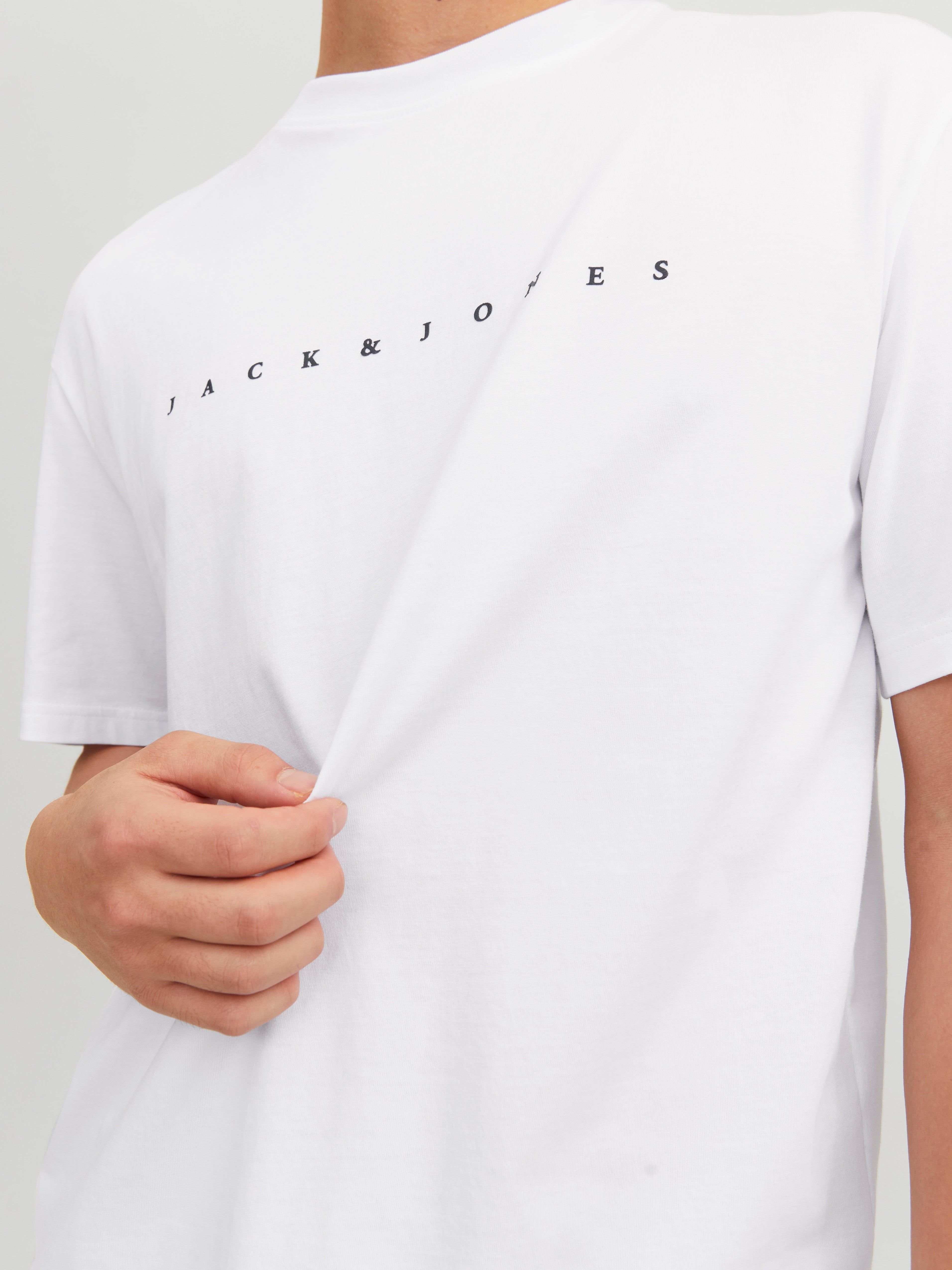 JACK & JONES JJESTAR tee in white - Image 5