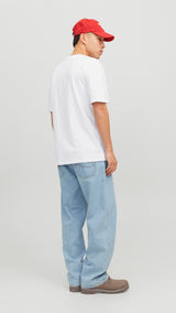 JACK & JONES JJESTAR tee in white - Image 2