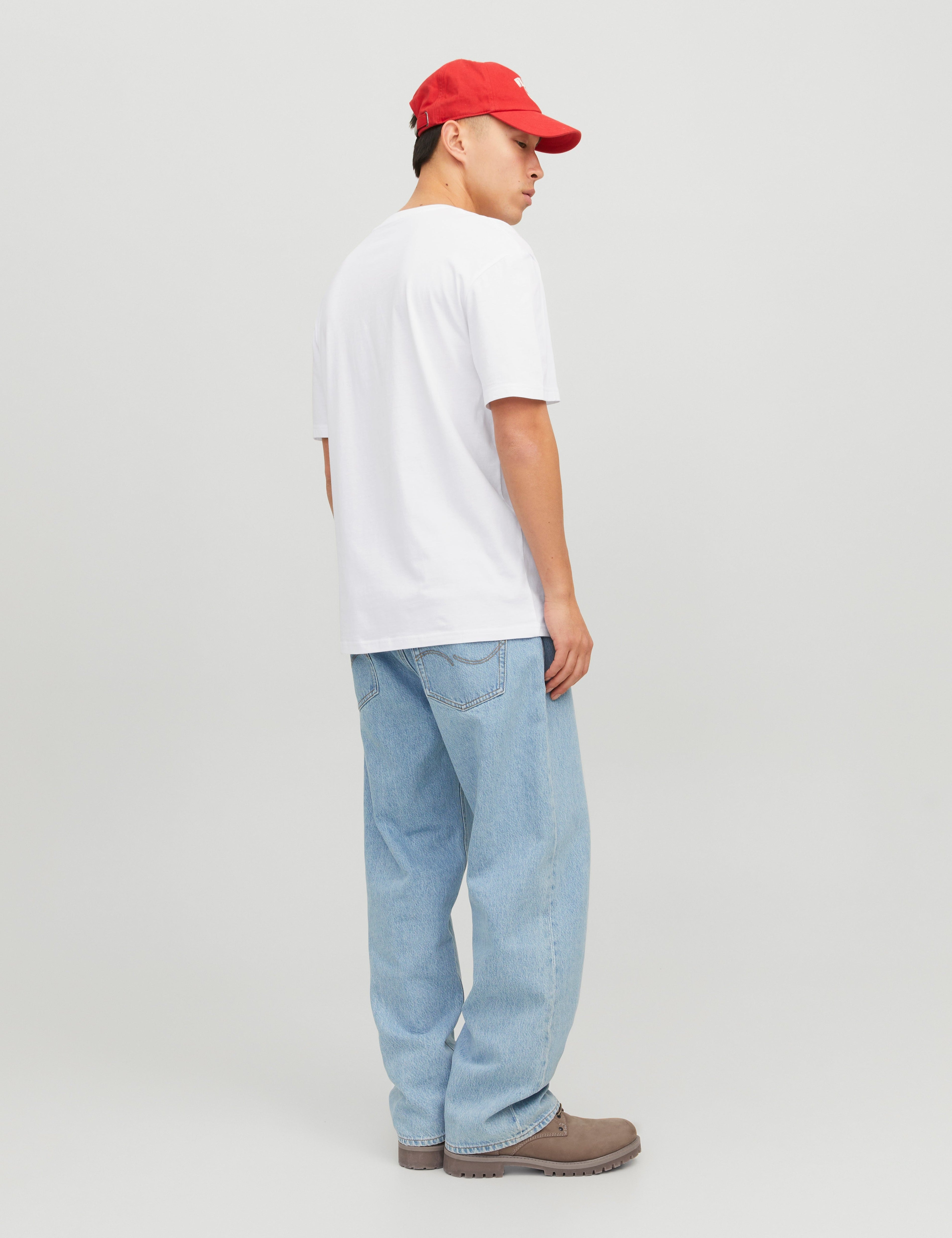 JACK & JONES JJESTAR tee in white - Image 2