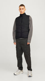 JACK & JONES JJESTATE packable collar - black