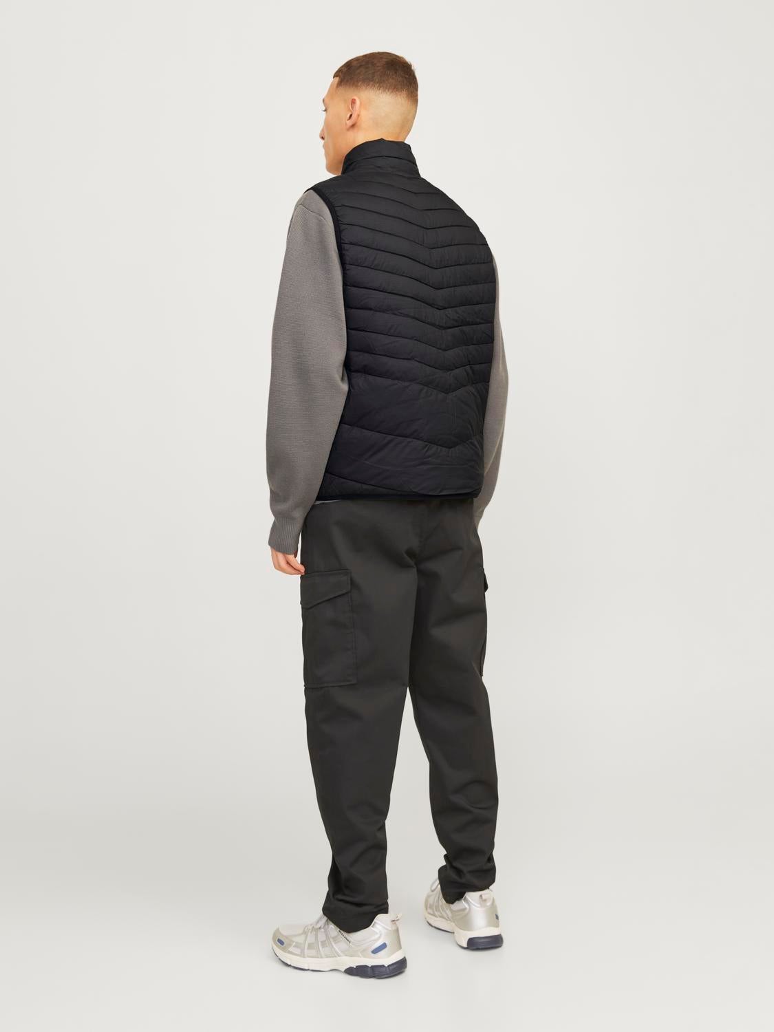 JACK & JONES JJESTATE packable collar - black