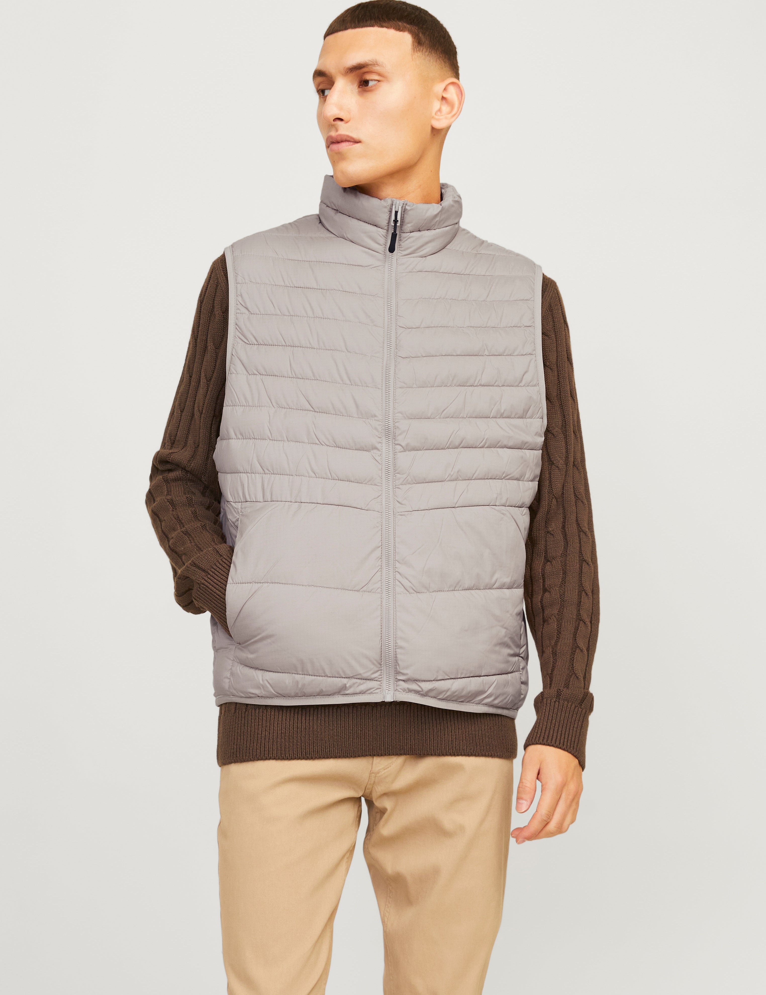 JACK & JONES JJESTATE packable collar - sky captain