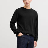 JACK & JONES JJESUMMER knit crew neck - black