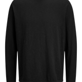JACK & JONES JJESUMMER knit crew neck - black