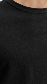 JACK & JONES JJESUMMER knit crew neck - black