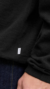 JACK & JONES JJESUMMER knit crew neck - black