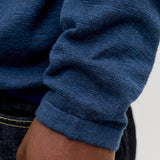 JACK & JONES JJESUMMER knit crew neck - navy blazer melange