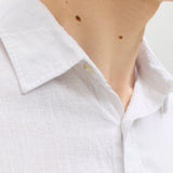 JACK & JONES JJESUMMER linen blend shirt - white