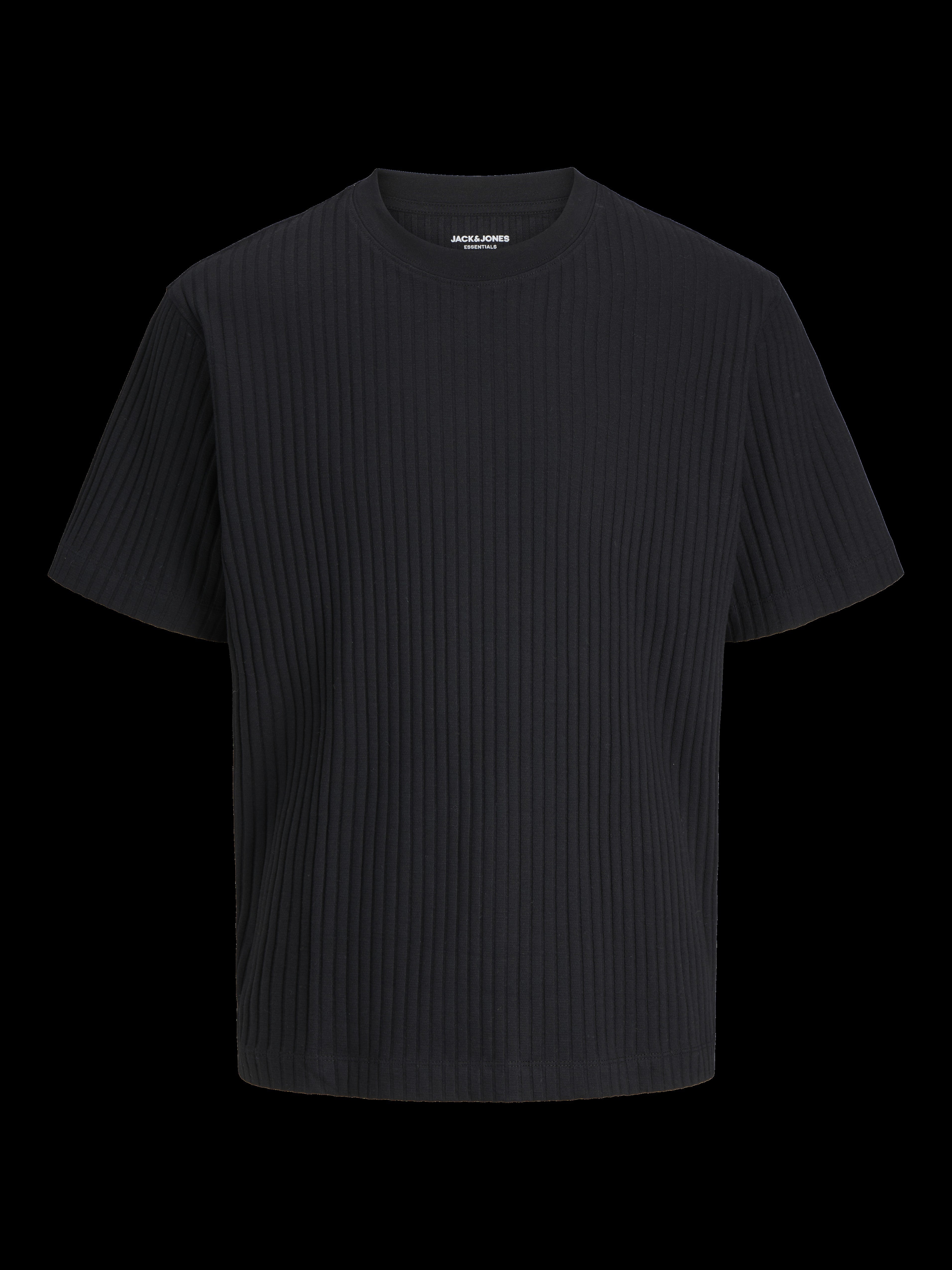 JACK & JONES JJEURBAN edge structure tee in black 1 - Image 3