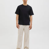 JACK & JONES JJEURBAN edge structure tee in black 1 - Image 4