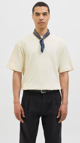 JACK & JONES JJEURBAN edge structure tee in antique white 1 - Image 1