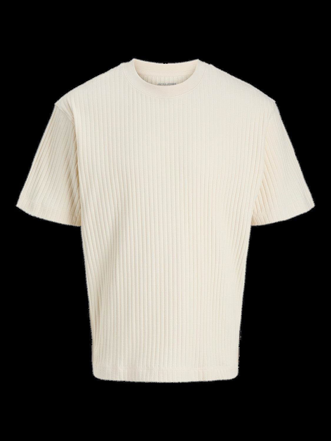 JACK & JONES JJEURBAN edge structure tee in antique white 1 - Image 3