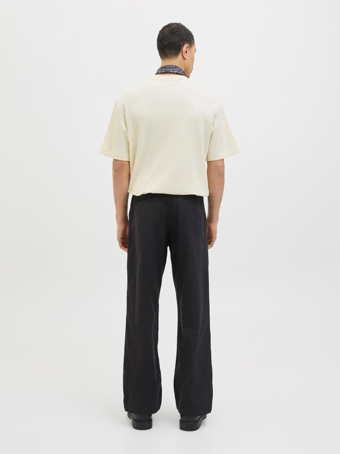 JACK & JONES JJEURBAN edge structure tee in antique white 1 - Image 2
