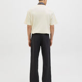 JACK & JONES JJEURBAN edge structure tee in antique white 1 - Image 2