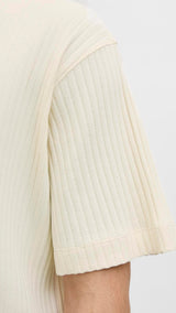 JACK & JONES JJEURBAN edge structure tee in antique white 1 - Image 5