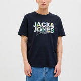 JACK & JONES JJGEPLAS tee crew neck in sky captain - Image 1