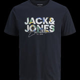 JACK & JONES JJGEPLAS tee crew neck in sky captain - Image 3