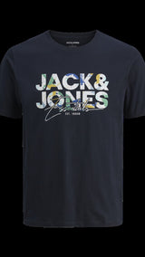 JACK & JONES JJGEPLAS tee crew neck in sky captain - Image 3