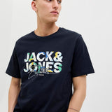 JACK & JONES JJGEPLAS tee crew neck in sky captain - Image 7