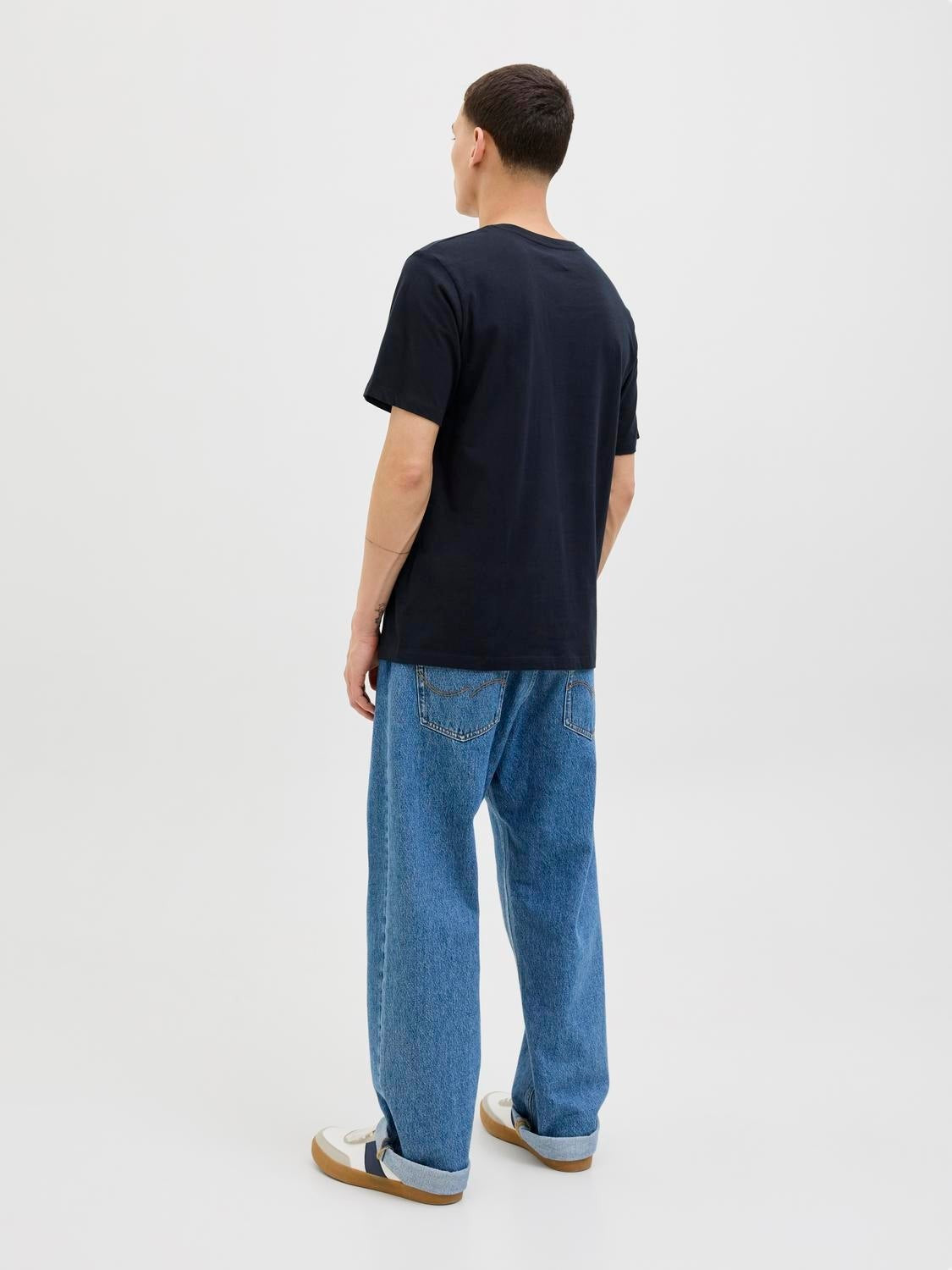 JACK & JONES JJGEPLAS tee crew neck in sky captain - Image 2