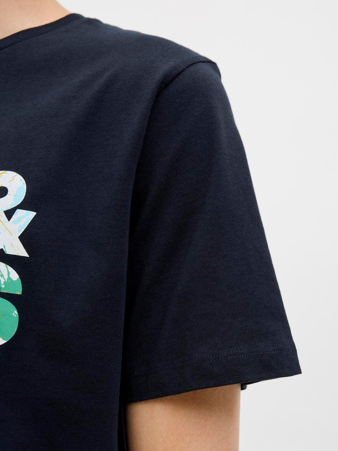JACK & JONES JJGEPLAS tee crew neck in sky captain - Image 6