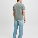 JACK & JONES JJGEPLAS tee crew neck in iceberg green - Image 2