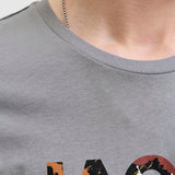 JACK & JONES JJGEPLAS tee crew neck in ultimate grey - Image 6