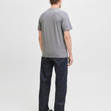 JACK & JONES JJGEPLAS tee crew neck in ultimate grey - Image 2