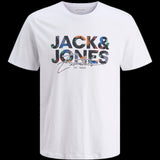 JACK & JONES JJGEPLAS tee crew neck in white - Image 3