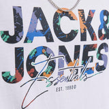 JACK & JONES JJGEPLAS tee crew neck in white - Image 5