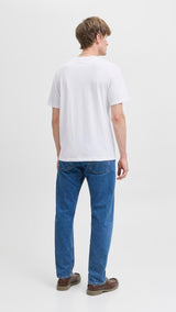 JACK & JONES JJGEPLAS tee crew neck in white - Image 2