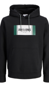 JACK & JONES JJHAYATO sweat hood - antique white