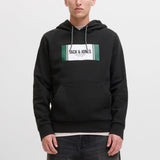 JACK & JONES JJHAYATO sweat hood - white melange