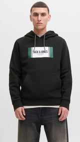 JACK & JONES JJHAYATO sweat hood - antique white