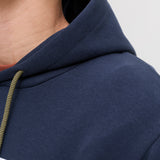 JACK & JONES JJHAYATO sweat hood - navy blazer