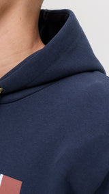 JACK & JONES JJHAYATO sweat hood - navy blazer