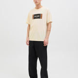 JACK & JONES JJHAYATO tee crew neck in white - Image 4