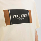 JACK & JONES JJHAYATO tee crew neck in white - Image 5