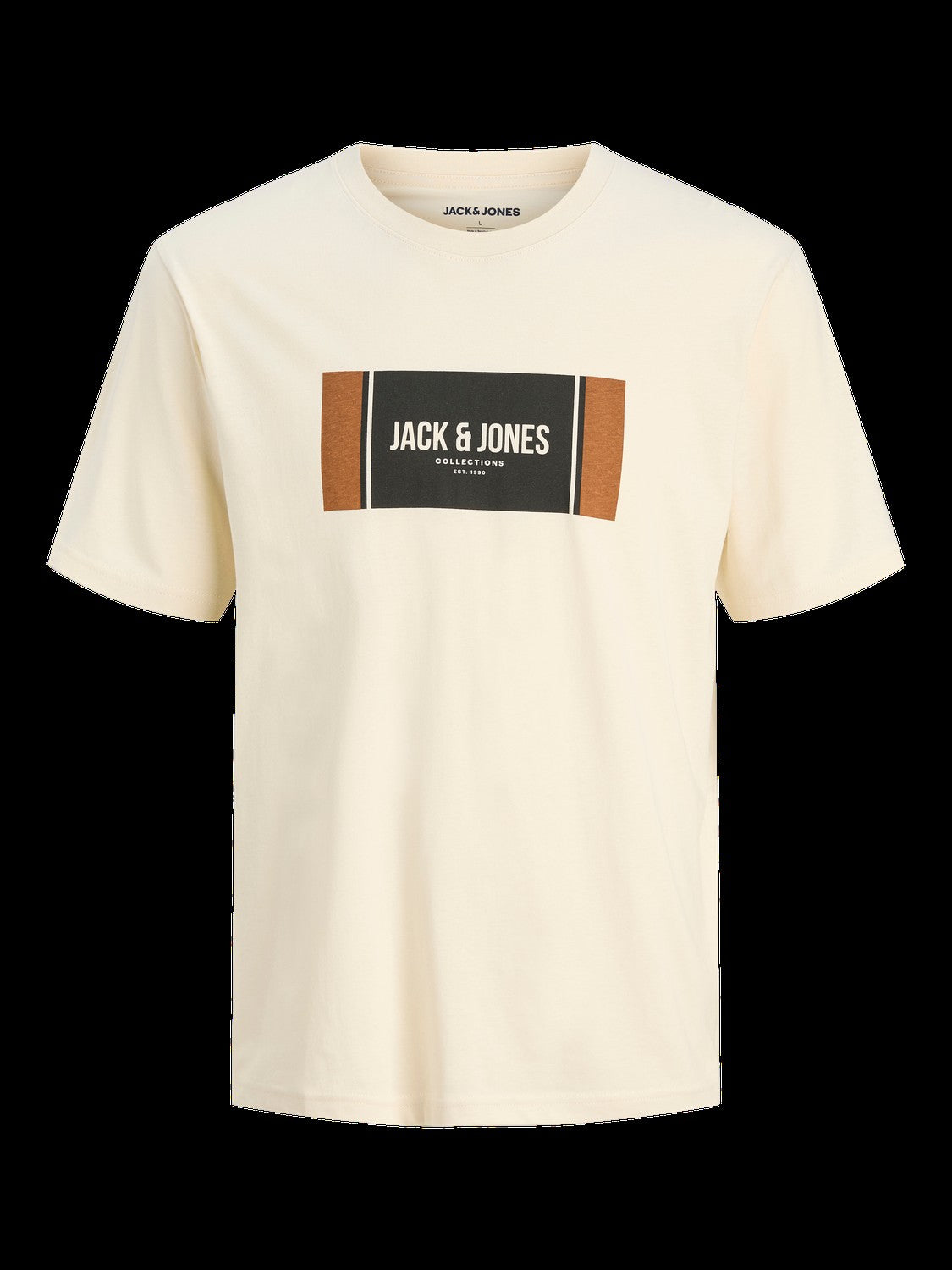 JACK & JONES JJHAYATO tee crew neck in white - Image 3