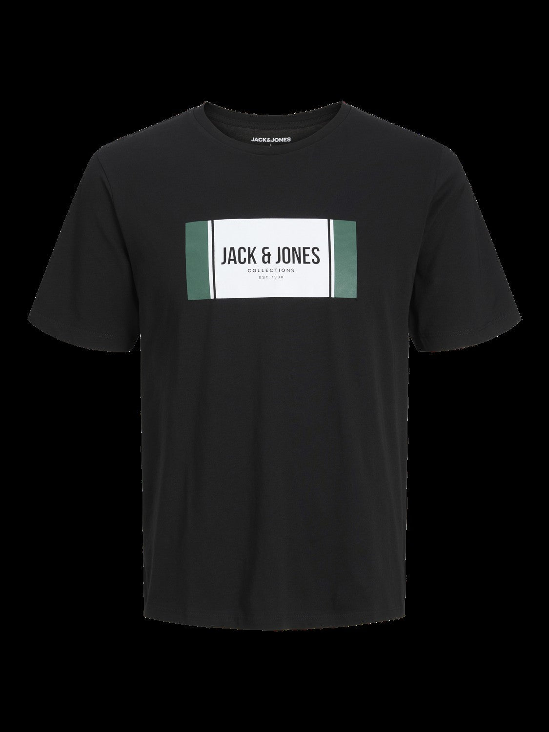 JACK & JONES JJHAYATO tee crew neck in black - Image 3
