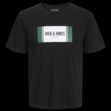 JACK & JONES JJHAYATO tee crew neck in black - Image 3
