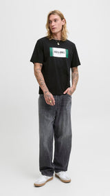 JACK & JONES JJHAYATO tee crew neck in black - Image 4