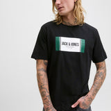 JACK & JONES JJHAYATO tee crew neck in black - Image 7