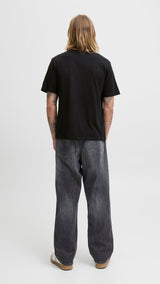 JACK & JONES JJHAYATO tee crew neck in black - Image 2