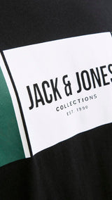 JACK & JONES JJHAYATO tee crew neck in black - Image 6