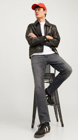 JACK & JONES JJICLARK jjoriginal am in grey denim - Image 8