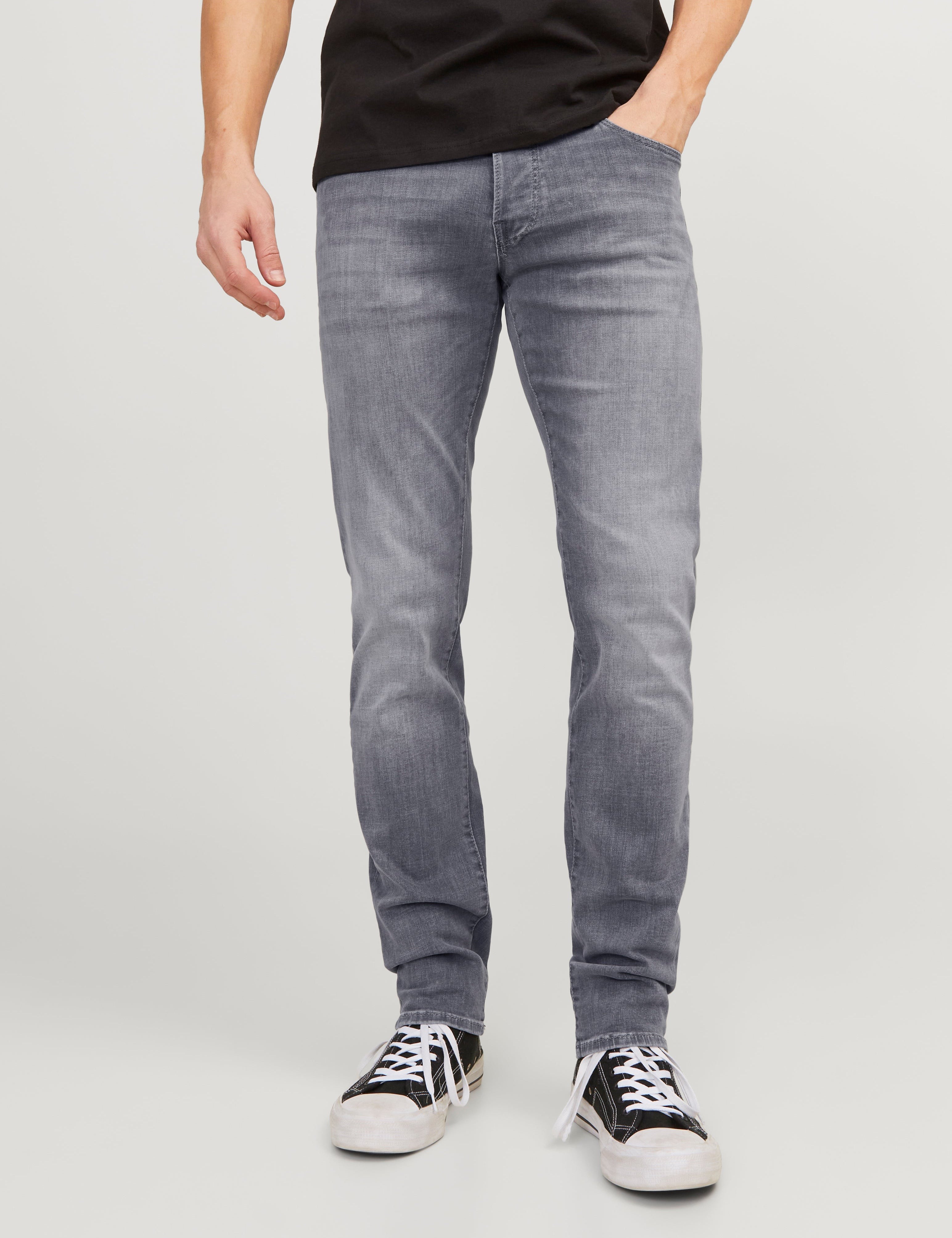 JACK & JONES JJIGLENN jjicon in grey denim - Image 1